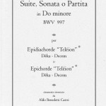 Bach BWV 997 Trascrizione edita per Epichorde® - fronte