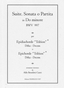 Bach BWV 997 Trascrizione edita per Epichorde® - fronte